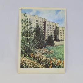 Открытка советская СССР. Могилев, Дом Советов на площади Ленина, городская архитектура. Винтаж