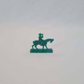 Солдатик на коне винтажный СССР. Конный разведчик с подзорной трубой на подставке