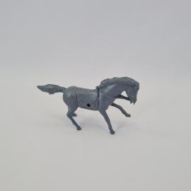 Фигурка лошади винтажная периода СССР. Игрушечная лошадь с седлом для солдатиков и игровой композици