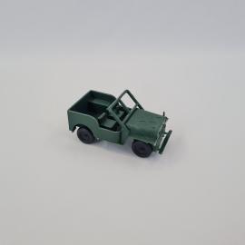 Машинка винтажная, СССР. Игрушечный зеленый военный автомобиль со звездой на капоте