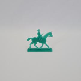 Фигурка всадника на лошади, винтаж СССР. Игрушечный солдатик на подставке для игры и декорации