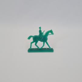 Солдатик винтажный, СССР. Игрушечная фигурка всадника с шашкой на скачущей лошади