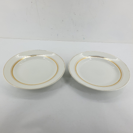 Тарелка "Золотое обрамление", фарфор, СССР, цена за 1 шт.