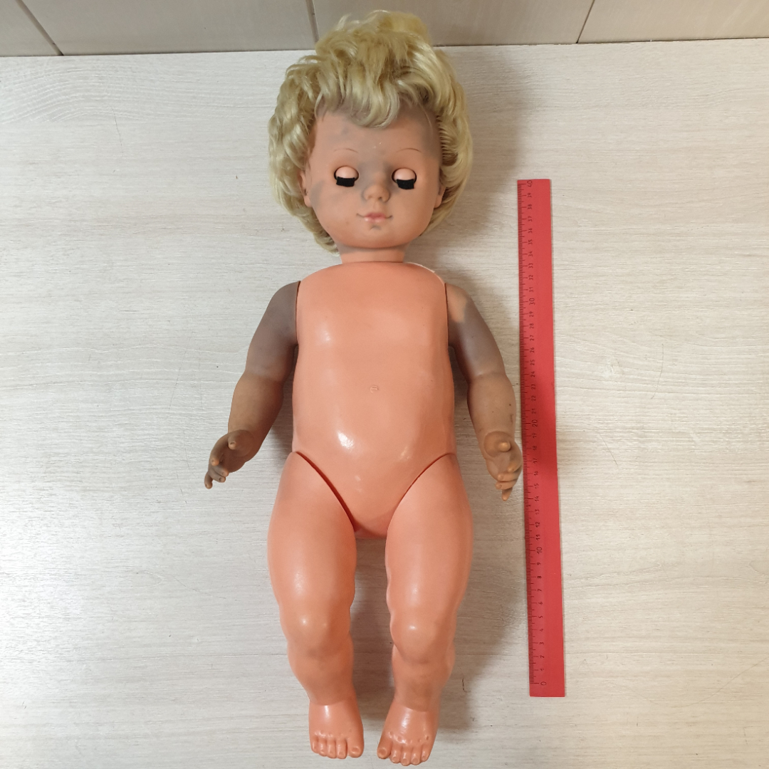 Детская кукла, резина и пластик, ГДР. Картинка 2