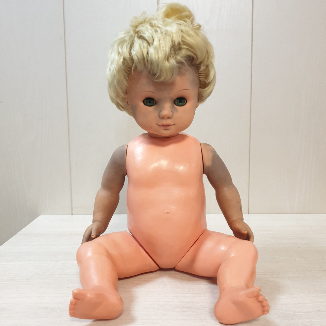 Детская кукла, резина и пластик, ГДР. Картинка 1