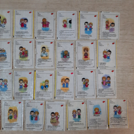 Вкладыши жвачки Love is, 3 серия, 1993 , Minikim Caribbean NV, красные сердца. 41 из 87. Есть дубли.. Картинка 3