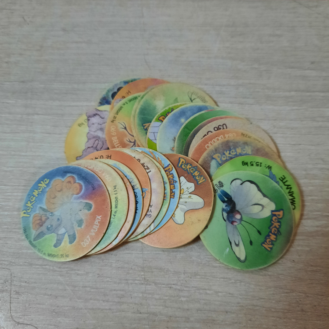 Фишки "Pokemon", пластик, Китай, цена за 1 шт. Наличие уточняйте в личных сообщениях. Картинка 1