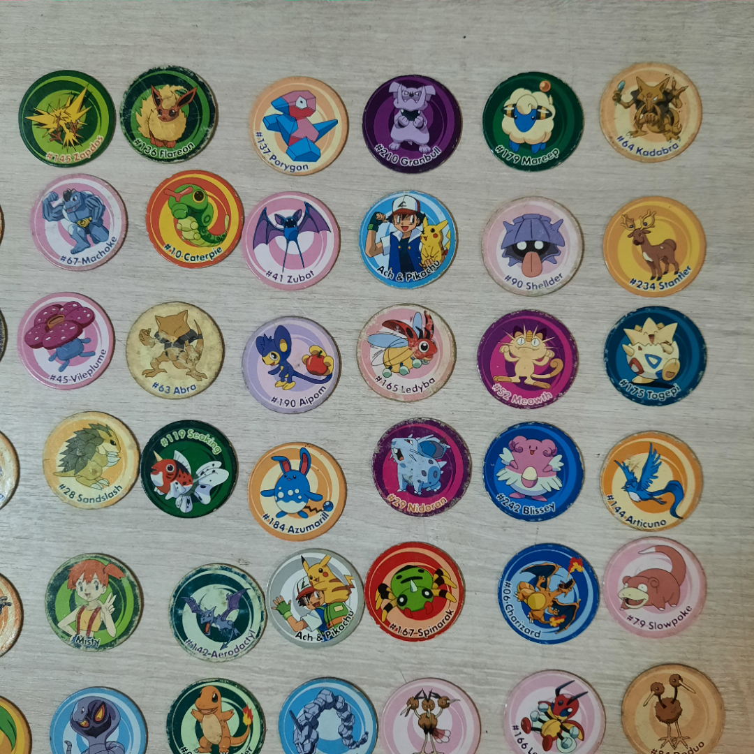 Фишки "Pokemon caps 3", картон, Китай, цена за 1 шт.. Картинка 8