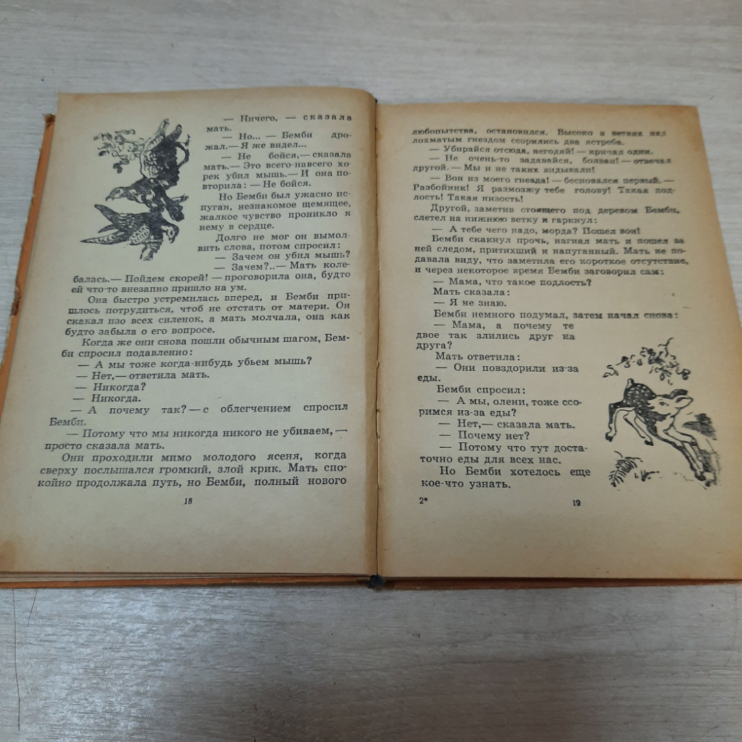 Книга "Бемби", Феликс Зальтен, 1961г. СССР.. Картинка 6