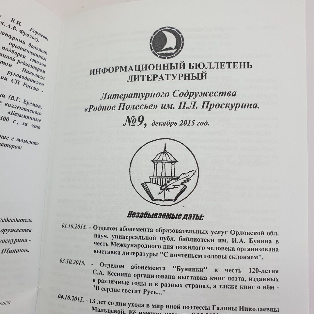 Д. Щипаков "Информационный бюллетень - 2015 НИТИ сотворчества" 2015г.. Картинка 10