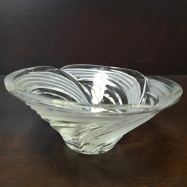 Салатник, стекло, h=8 см, d=17.5 см, винтаж, СССР. Картинка 2
