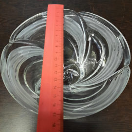 Салатник, стекло, h=8 см, d=17.5 см, винтаж, СССР. Картинка 7