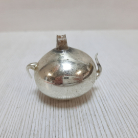 Елочная игрушка чайник, стекло, СССР.
