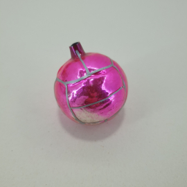 Ёлочная игрушка Мяч розовый