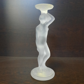 Подсвечник "Елена Прекрасная" матовое стекло, ОАО ГХЗ. Россия.