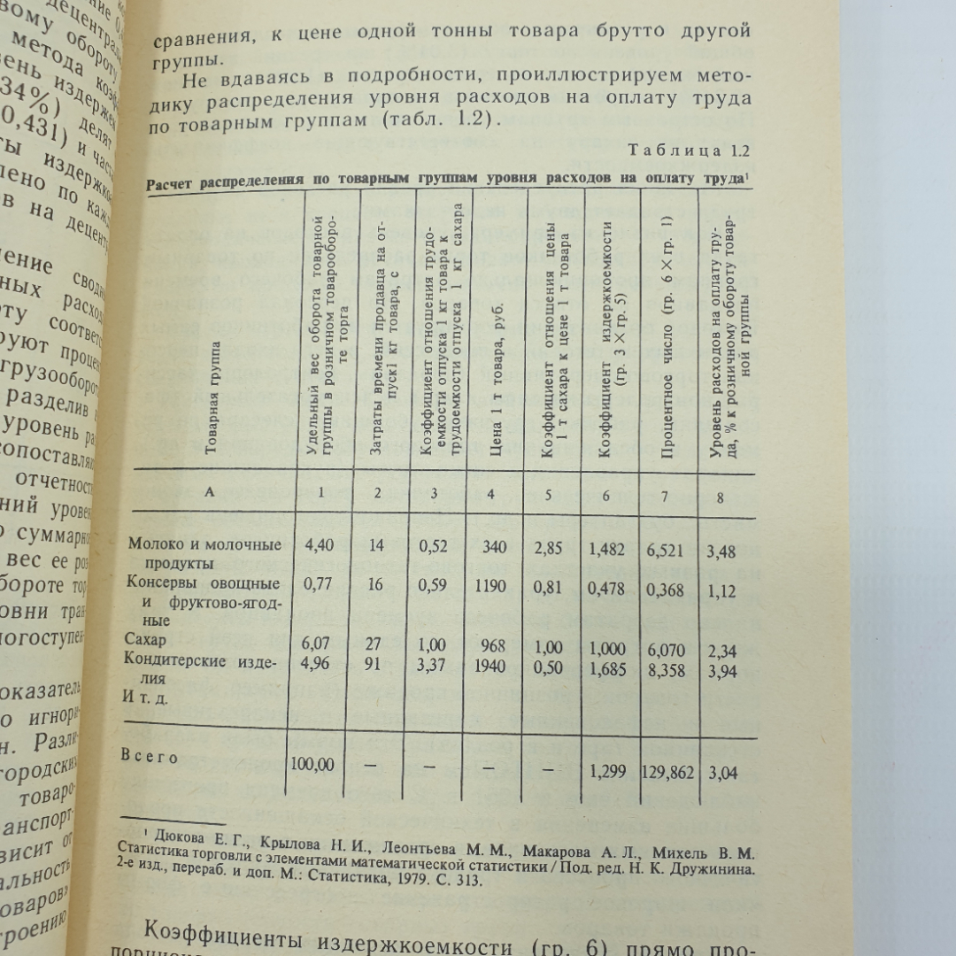 М.И. Баканов, С.М. Капелюш "Калькуляция издержек обращения в торговле", Москва, 1987г.. Картинка 6