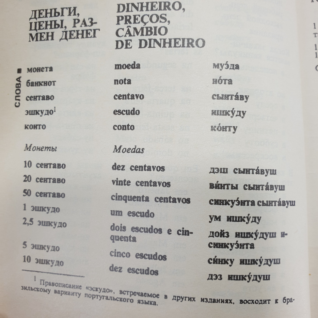 Русско-португальский разговорник, издательство Хаттон, 1999г.. Картинка 8