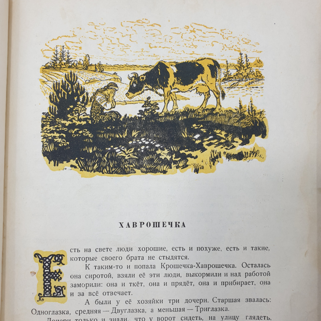 Книга "Русские волшебные сказки" с рисунками Н. Кочергина, отсутствуют некоторые страницы. Картинка 10