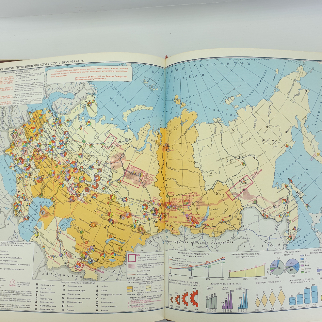 Атлас "История Коммунистической Партии Советского Союза", 1976г.. Картинка 16