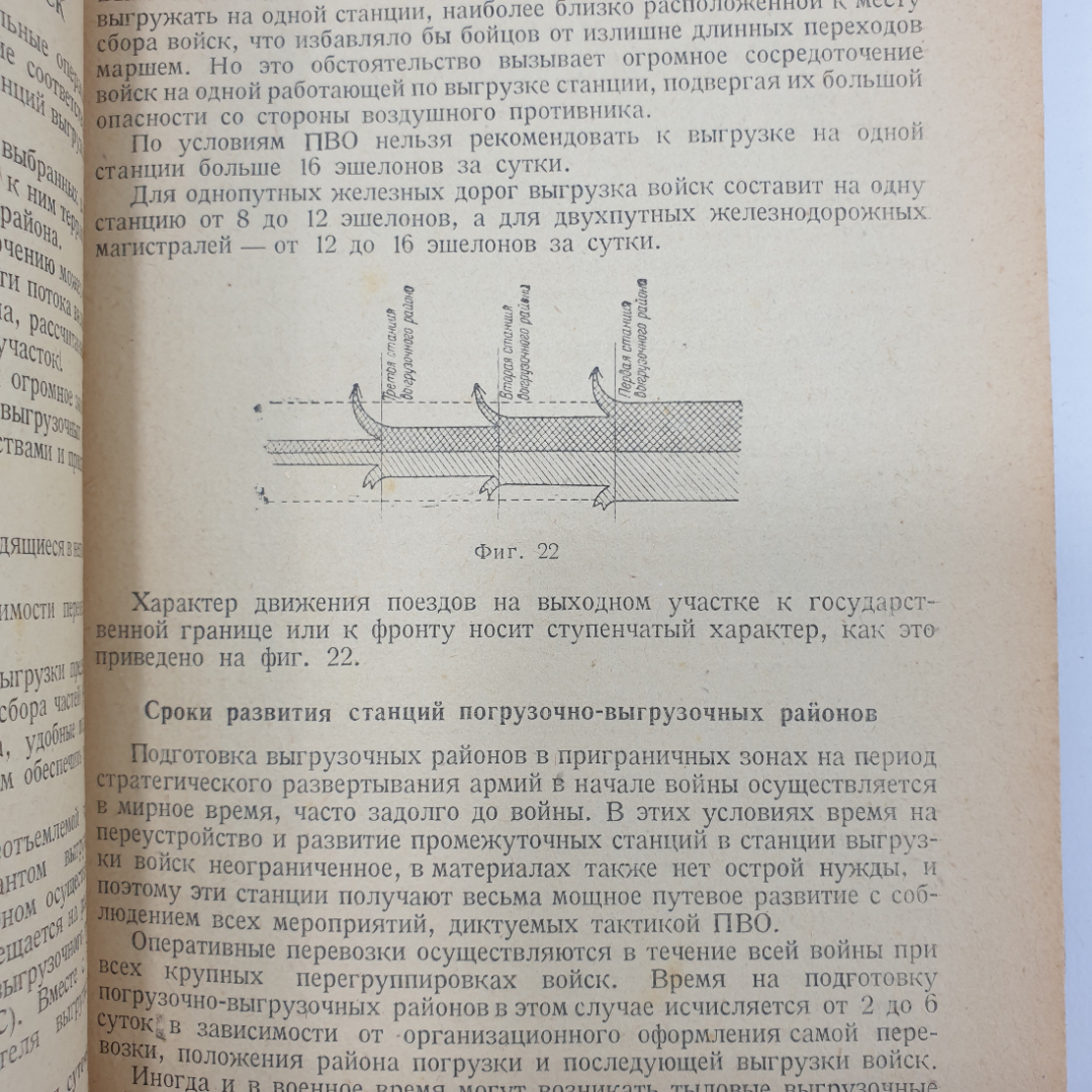 Г.М. Кузнецов "Железнодорожные станции фронтовых коммуникаций", отпадает обложка, Москва, 1943 г.. Картинка 7