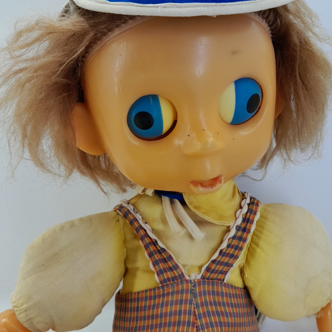 Кукла "Антошка", пластик, набивка. СССР. Картинка 3