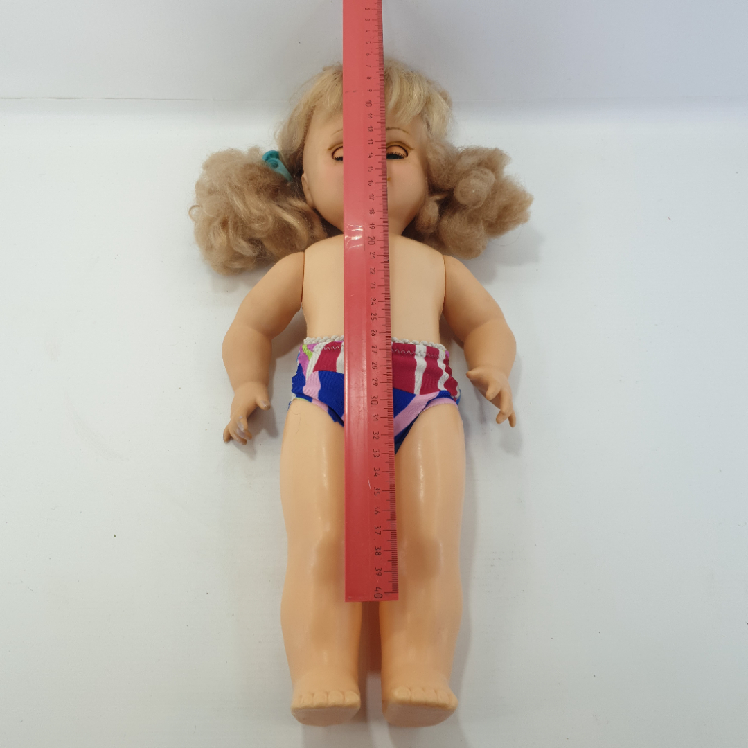 Кукла "Веснушка", пластик/резина, высота 45 см. СССР. Картинка 2