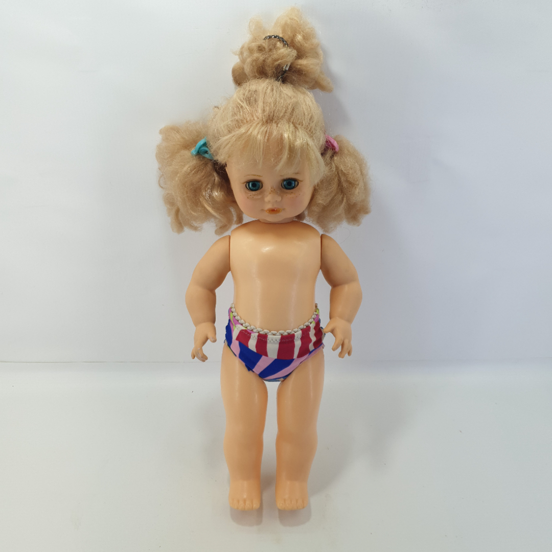 Кукла "Веснушка", пластик/резина, высота 45 см. СССР. Картинка 1