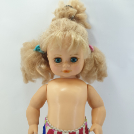 Кукла "Веснушка", пластик/резина, высота 45 см. СССР. Картинка 5