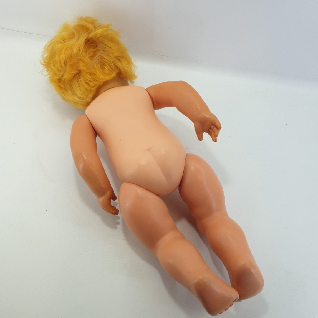 Кукла детская, пластик/резина, высота 48 см. ГДР. Картинка 3