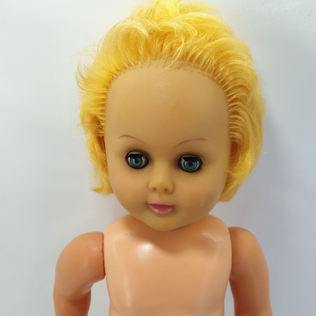Кукла детская, пластик/резина, высота 48 см. ГДР. Картинка 5