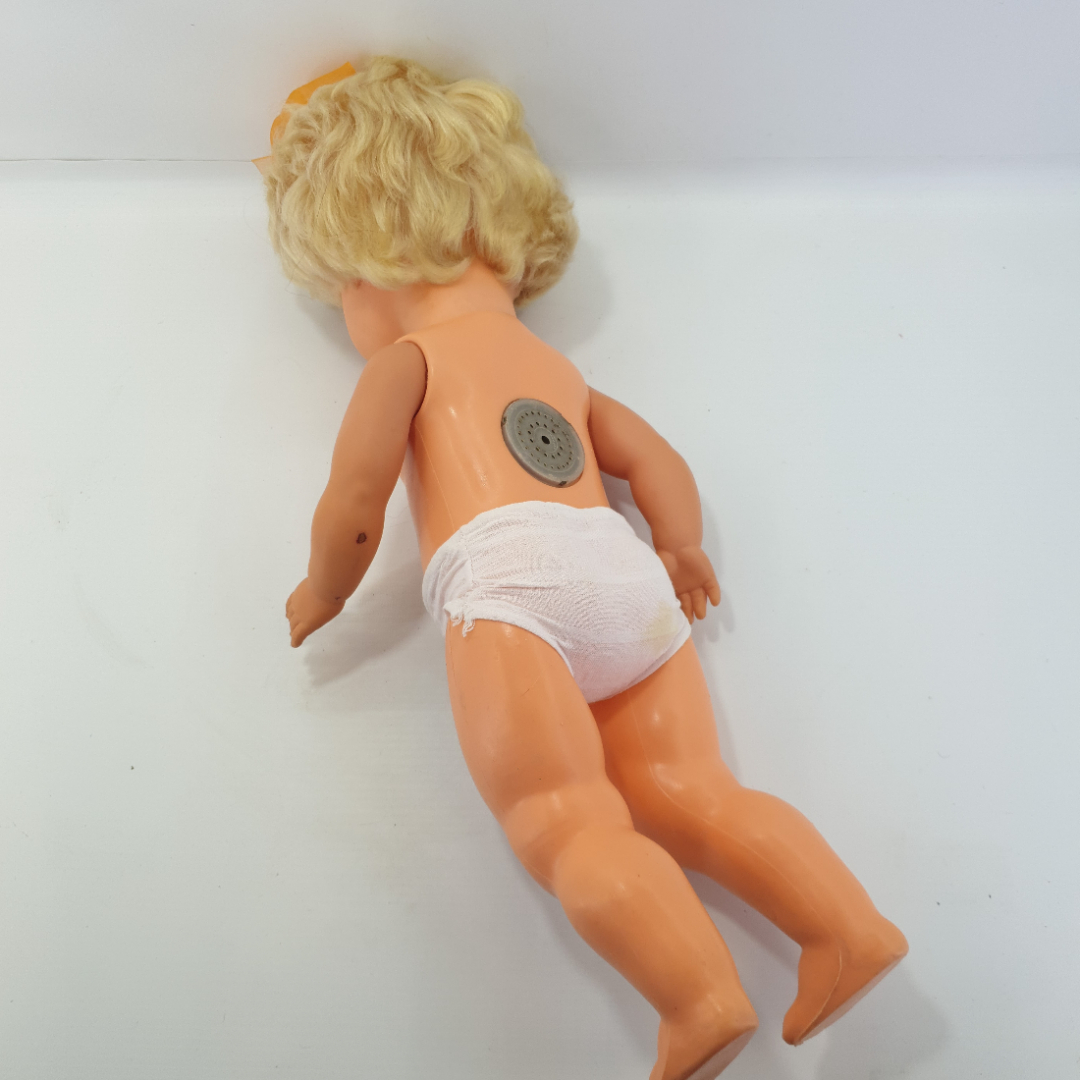 Кукла детская, пластик/резина, высота 50 см.  СССР. Картинка 4