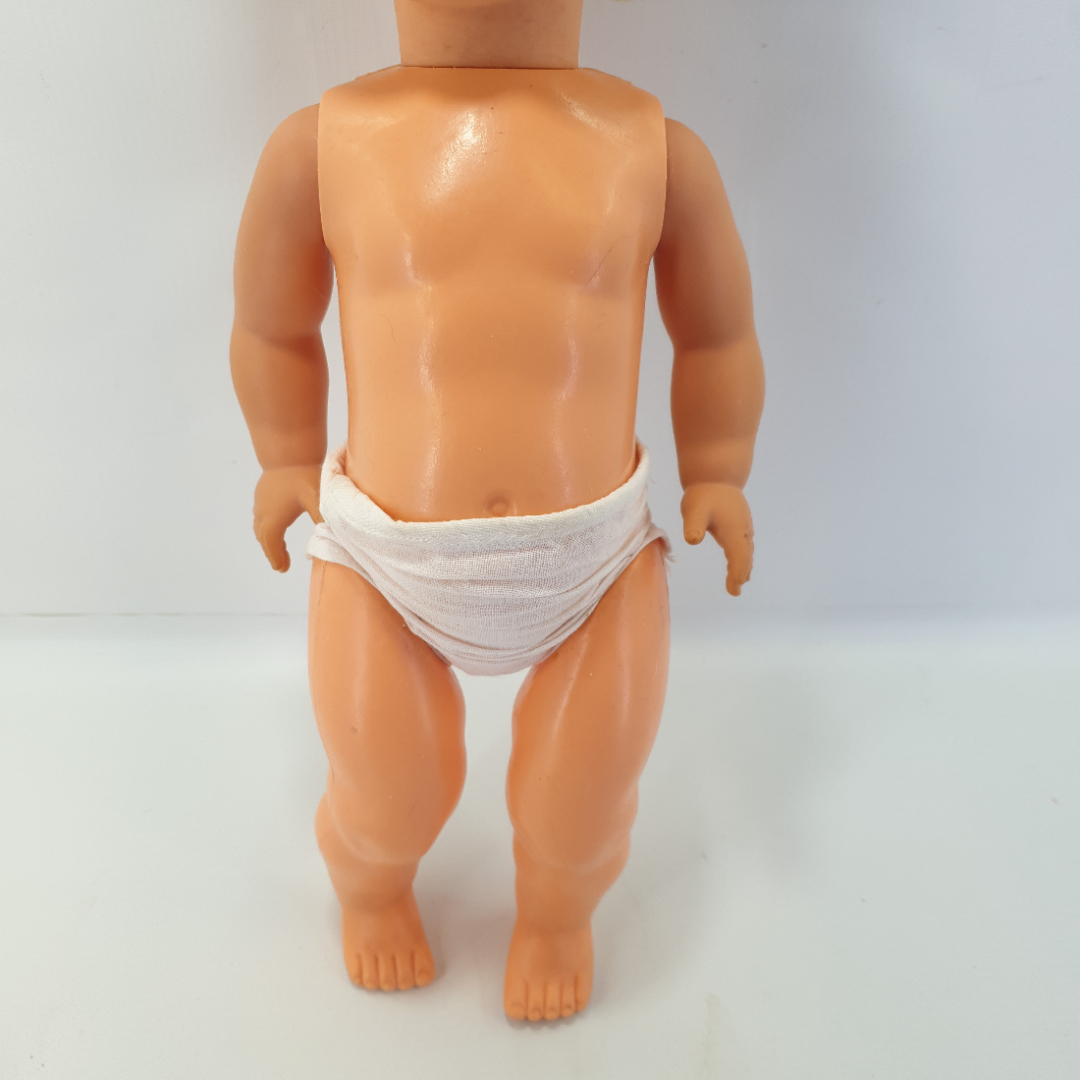 Кукла детская, пластик/резина, высота 50 см.  СССР. Картинка 5