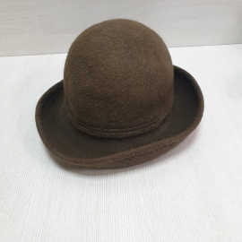 Шляпа женская (фетр), цвет коричневый ( СССР ) .
