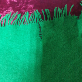 Платок зеленый (с дефектами).  60х65 см.. Картинка 6