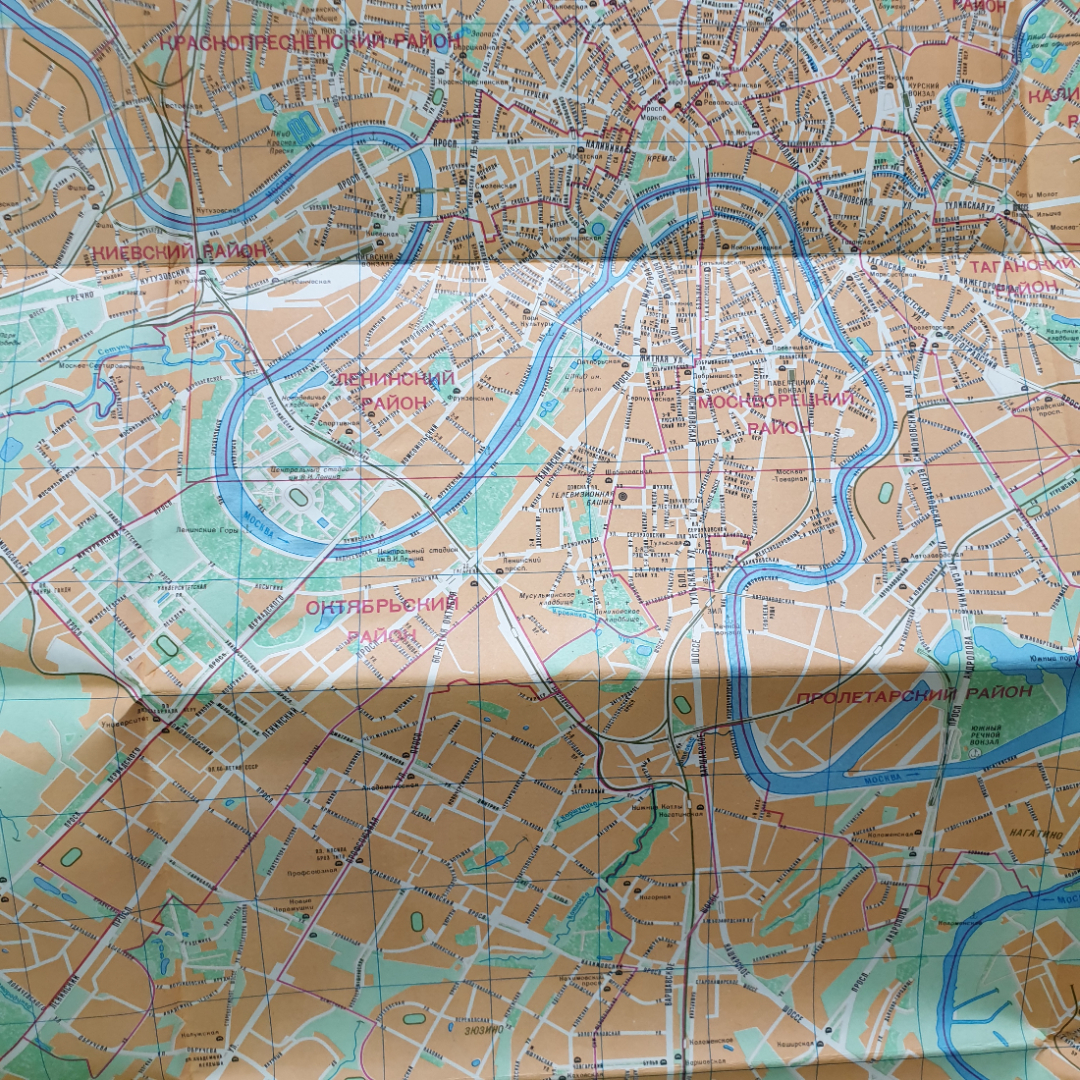План города Москвы, ГУГК, масштабы 1:38000 и 1:15000, 1989г.. Картинка 12