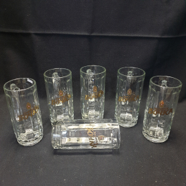 Набор пивных кружек "Золотая кружка", объем 0,5, стекло, в наборе 6 предметов