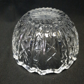 Салатник, хрусталь, d 14 см, h 7.5 см, винтаж СССР. Картинка 4
