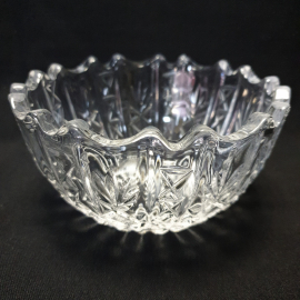 Салатник, хрусталь, d 14 см, h 7.5 см, винтаж СССР