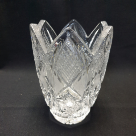 Ваза Монарх, хрусталь, есть внутренний кракелюр,винтаж СССР