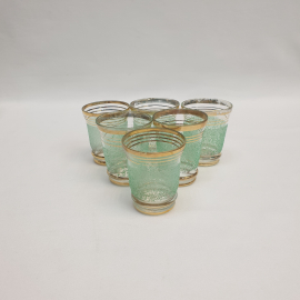 Винтажный набор из 6 стопок, стекло 50 мл 55 мм, СССР