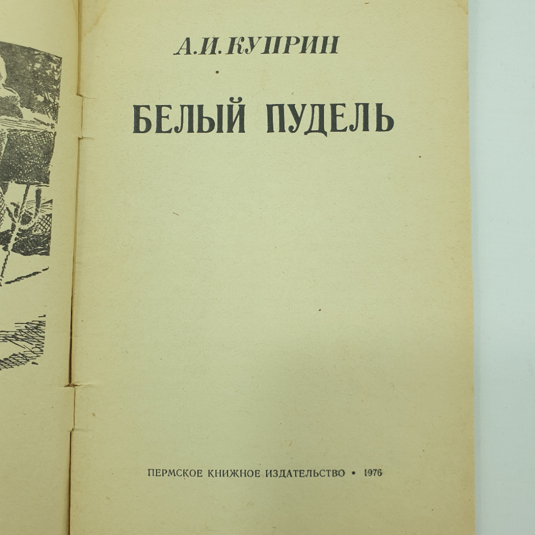 А.И. Куприн "Белый пудель", Пермское книжное издательство, 1976г.. Картинка 4