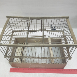 Клетка для птиц с двумя жердочками. Картинка 7