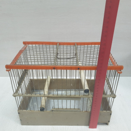 Клетка для птиц с двумя жердочками. Картинка 8