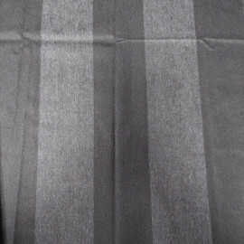 Ткань костюмная, черно-серая в полоску, 140х90см. СССР.