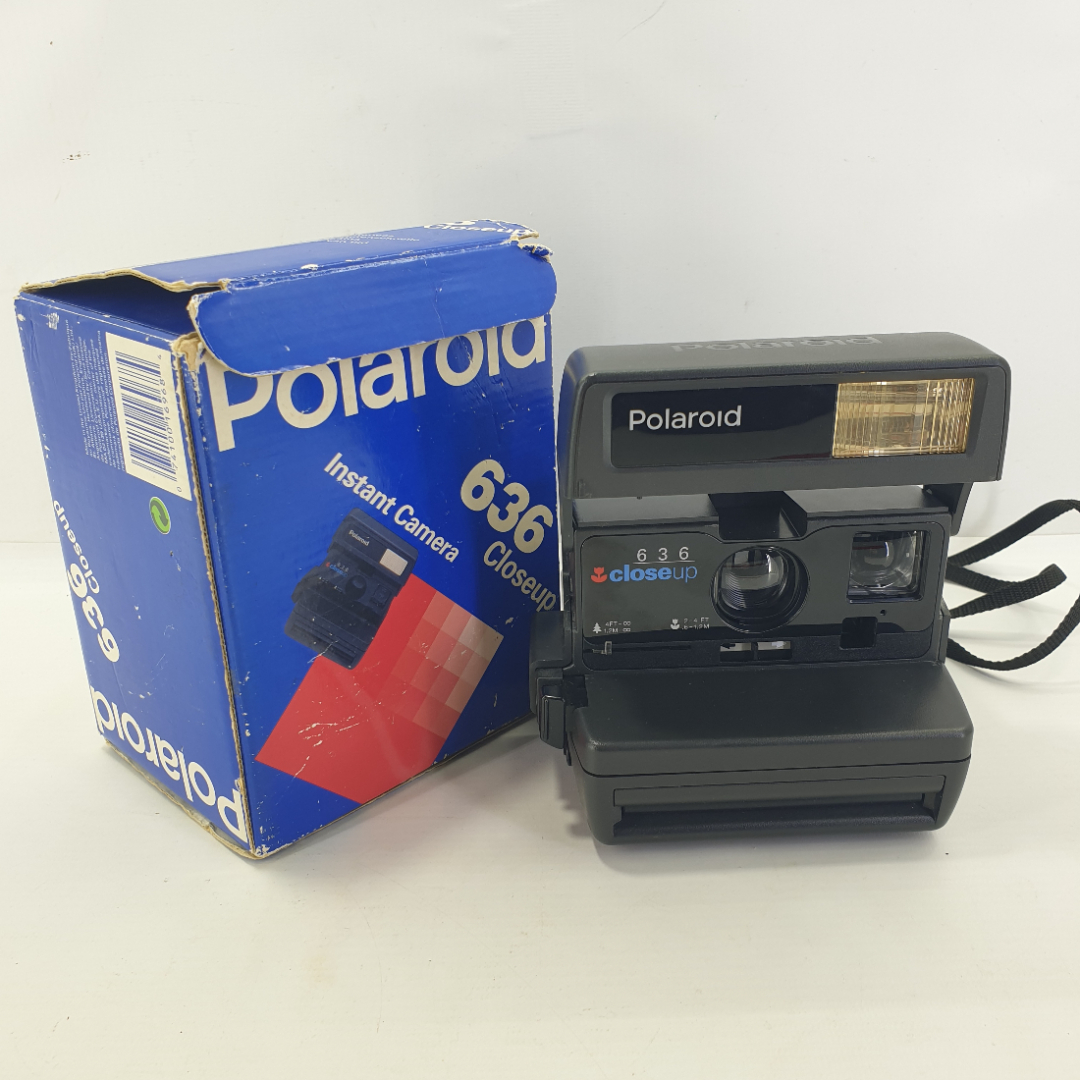 Фотоаппарат "Polaroid-636 Close Up" в коробке, работоспособность не проверялась, состояние см.фото. Винтаж. Картинка 1