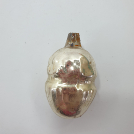 Ёлочная игрушка "Жёлудь", стекло, небольшой скол трубочки. СССР.