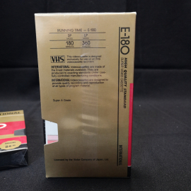 Видеокассета International E-180, в упаковке, чистая. Япония. Цена за 1 шт.. Картинка 2