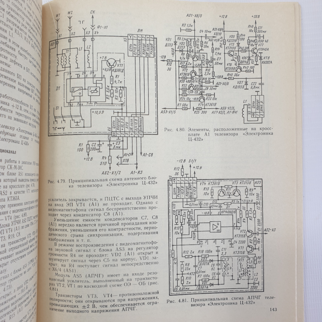 Ю.М. Гедзберг "Ремонт цветных переносных телевизоров", Москва, Радио и связь, 1991г.. Картинка 10