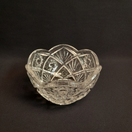 Салатник, хрусталь, 500 мл. Винтаж, СССР.