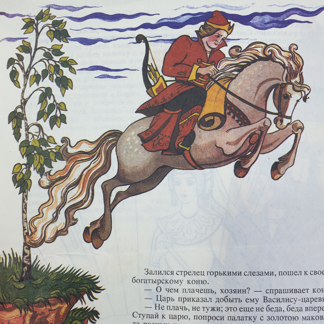 Книжка-раскраска "Жар-птица и Василиса-царевна", Кострома, 1996г.. Картинка 11